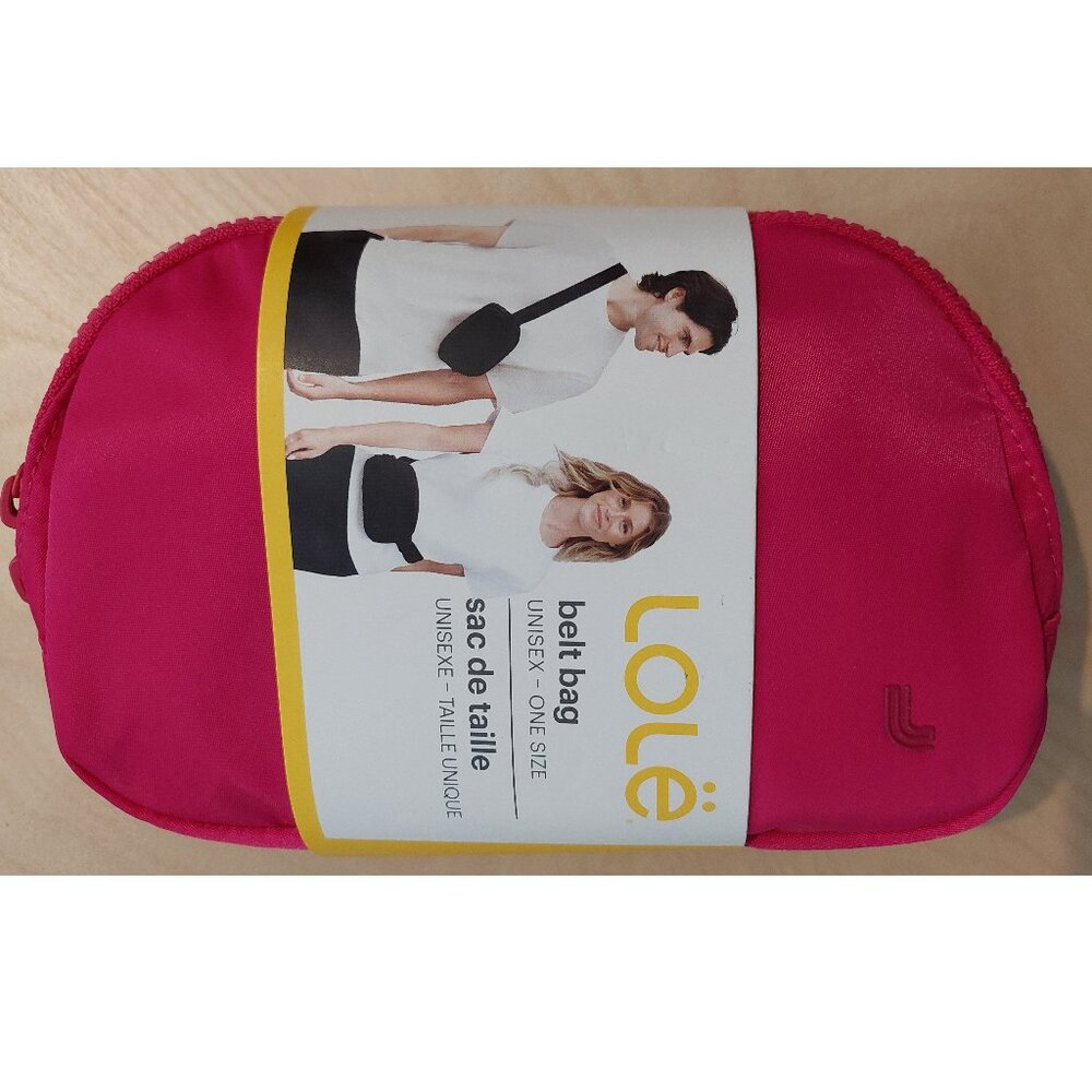 LOLE Unisex Belt Bag in Hot Pink NWT